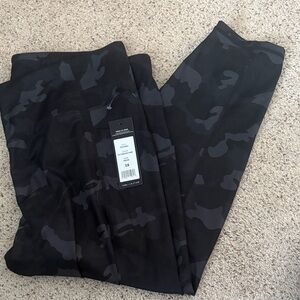 Women’s Black Camouflage Yoga Pants.